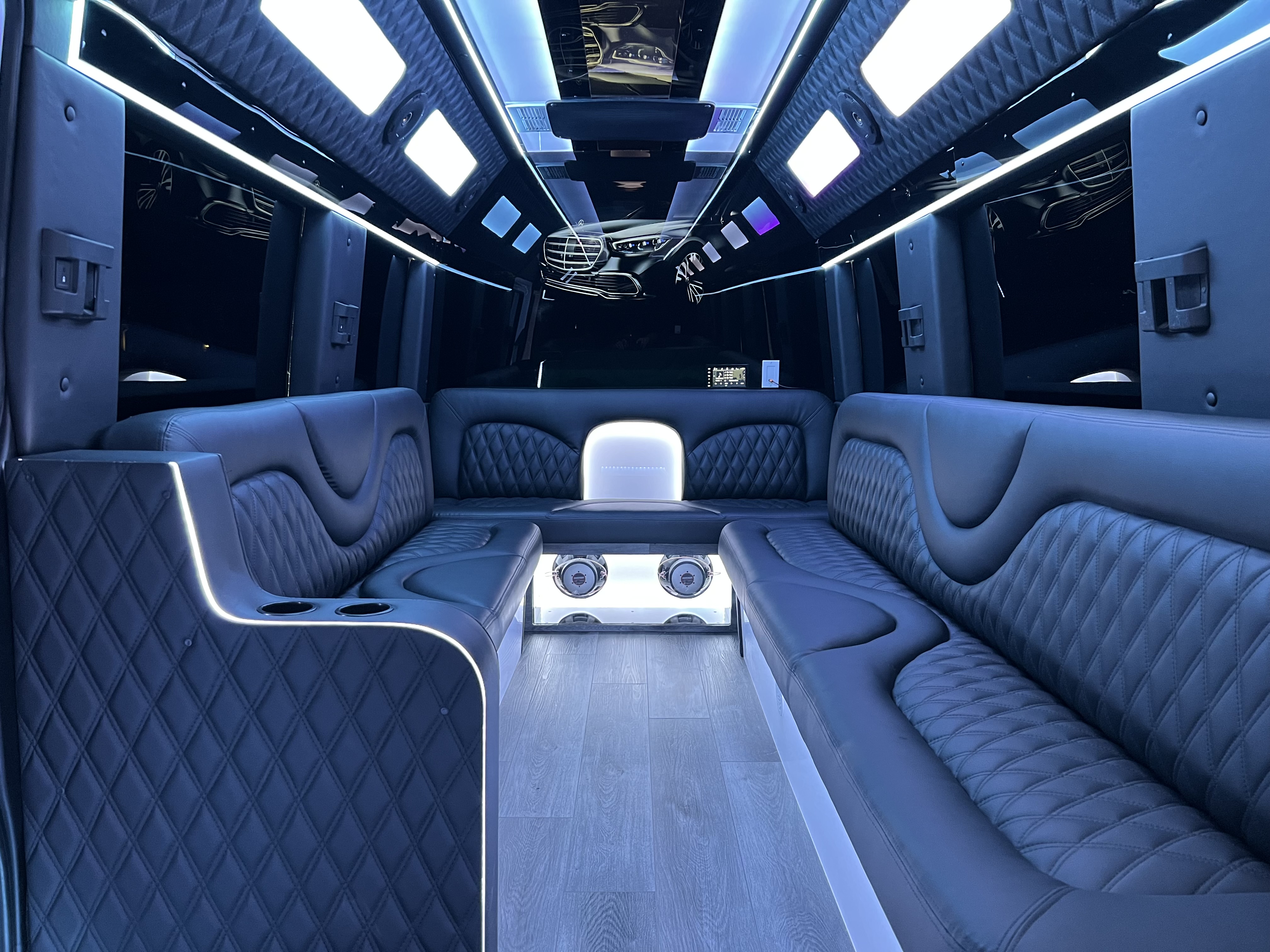 Luxury limo interior